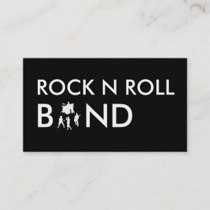 Einfache Rockband-Geschäftskarten Visitenkarte
