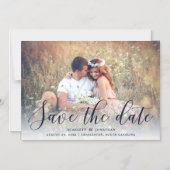 Einfache Romance Elegantes Foto Save the Date | Du Magneteinladung (Vorderseite)