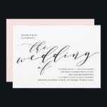 Einfache romanische Kalligrafie-Einladung Einladung<br><div class="desc">Herrliche,  im Trend stattfindende romantische Kalligraphieeinladungen mit Handschrift und Schriftzeichen. Die schöne Typografie und der schwarze Text machen dieses Design zu einem wahren Erlebnis. Diese romantischen Einladungen sind modern und elegant mit einer schicken,  aber traditionellen Touch.</div>
