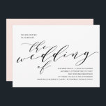 Einfache romanische Kalligrafie-Einladung Einladung<br><div class="desc">Herrliche,  im Trend stattfindende romantische Kalligraphieeinladungen mit Handschrift und Schriftzeichen. Die schöne Typografie und der schwarze Text machen dieses Design zu einem wahren Erlebnis. Diese romantischen Einladungen sind modern und elegant mit einer schicken,  aber traditionellen Touch.</div>