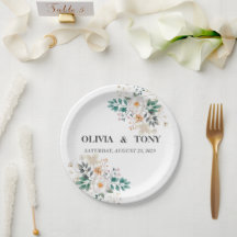 Einfache romantische Blumenhochzeit