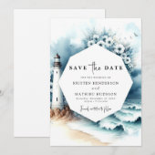 Einfache romantische Hochzeit mit Typografie Save The Date (Vorne/Hinten)
