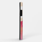 Einfache romantische Streifen mit Blumen Case-Mate iPhone Hülle (Hinten/Rechts)