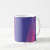 Einfache rosa blaue diagonale Linien Kaffeetasse (VorderseiteRechts)