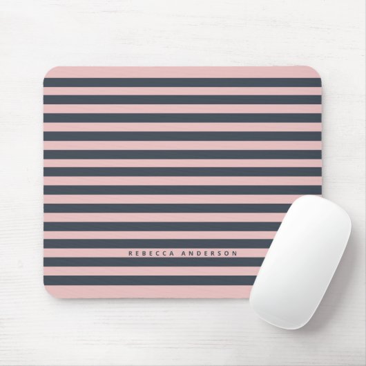 Einfache rosa blaue Stifte Mousepad (Mit Mouse)