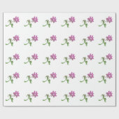 Einfache Rosa Blume Geschenkwrap Geschenkpapier (Flach)