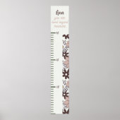 Einfache rosa Blütendiagramme jenseits der Messung Poster (Vorne)