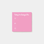 Einfache rosa Dankbarkeit Post-it Klebezettel (Vorderseite)