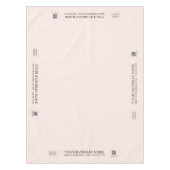 Einfache Rosa-Firmenlogos Tischdecke (Vorderseite)