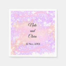 Einfache rosa gelbe Glitter-Funken moderne Hochzei
