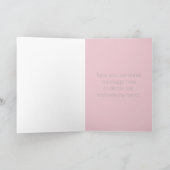 Einfache rosa geometrische Geburtskarte Karte (Innenseite)
