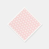 Einfache rosa Girl-Hübsche Blumenmuster Serviette (Ecke)