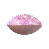 Einfache rosa glitzernde Sterne fügen Ihren Text h Football (Gedreht 90)