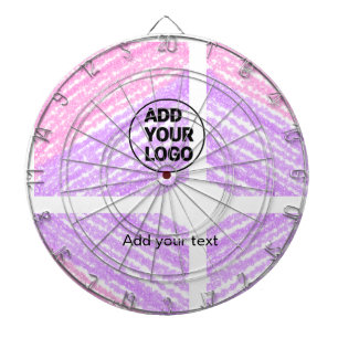 Einfache rosa-glitzernde Textur funkelt mit Logo-T Dartscheibe