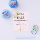 Einfache Rosa Gold Blumengeschäfte Flyer (Einzeln)