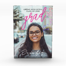 Einfache rosa Grad Klasse handgeschriebenes Typo-F