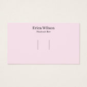 Einfache rosa Haarclip-Barrette-Anzeigekarte (Vorderseite)