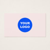 Einfache rosa Hinzufügen eines Logos mit Social Me (Vorderseite)