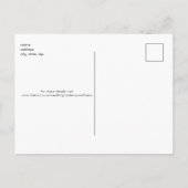 Einfache rosa Hochzeit Speichern Sie die Datumspos Postkarte (Rückseite)