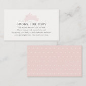 Einfache Rosa Jumping Bunny Book Request Begleitkarte (Vorne/Hinten)