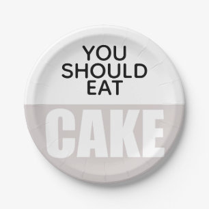 Einfache, rosa, minimalistische Hochzeitstorte Pappteller