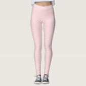 Einfache rosa Minimalistische klassische, gesprenk Leggings (Vorderseite)