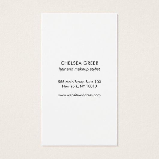 Einfache rosa Moderne Rose Gold Border (Rückseite)