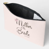 Einfache rosa Mohnblume Mutter der Braut Zubehörtasche (Offen)