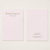 Einfache rosa Netzklettkarte (Vorne & Hinten)