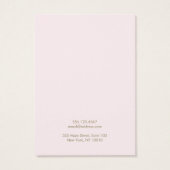 Einfache rosa Netzklettkarte (Rückseite)