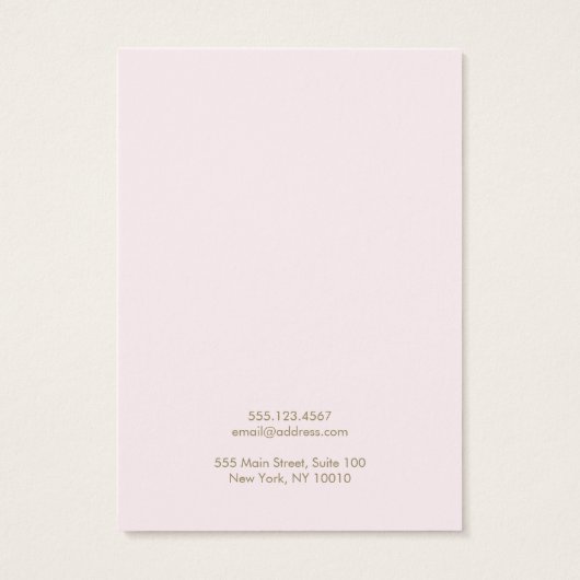 Einfache rosa Netzklettkarte (Rückseite)