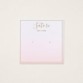 Einfache rosa Ombre Script Stuhlvorführung Anzeige (Vorderseite)