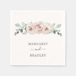 Einfache Rosa Rose Rosa Dusty Serviette