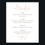 Einfache rosa Schrift. alkoholische Getränke Hochz Poster<br><div class="desc">Einfach rosa Skript Hochzeit Drinks Bar Poster. Geeignet zum Geburtstag,  Jubiläum und jedes andere Party. Bitte kontaktieren Sie mich,  wenn Sie weitere Informationen benötigen.</div>
