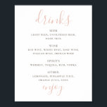 Einfache rosa Schrift. alkoholische Getränke Hochz Poster<br><div class="desc">Einfach rosa Skript Hochzeit Drinks Bar Poster. Geeignet zum Geburtstag,  Jubiläum und jedes andere Party. Bitte kontaktieren Sie mich,  wenn Sie weitere Informationen benötigen.</div>