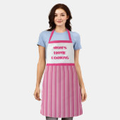 Einfache Rosa Stripe Mama Zuhause Cooking Schürze (Getragen)