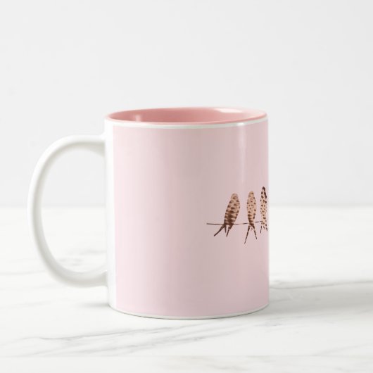 Einfache rosa Tasse Imitate Kupferstiche auf Draht (Links)