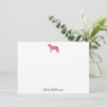 Einfache rosa Tiger Schrift personalisierte Korres