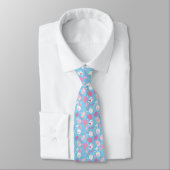 Einfache rosa und blaue Krawatte Ostern-Muster-| (Gebunden)