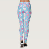Einfache rosa und blaue Leggings Ostern-Muster-| (Rückseite)