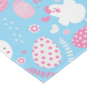 Einfache rosa und blaue Tischdecke Ostern-Muster-| (Schrägansicht)