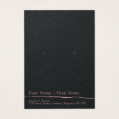 Einfache rosa und schwarze Ohrring-Grafikkarte (Vorderseite)