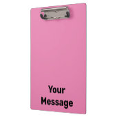 Einfache rosa und schwarze Vorlage für den Text vo Klemmbrett (Links)