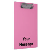 Einfache rosa und schwarze Vorlage für den Text vo Klemmbrett (Rechts)