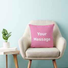 Einfache Rosa und Weiß der Vorlage für den Text vo Kissen
