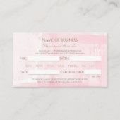 Einfache rosa Wasserfarbe Elegante Script Ernennun Terminkarte (Vorderseite)