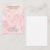 Einfache rosa Wasserfarben Schmuck Bracelet-Kette Visitenkarte (Vorne/Hinten)