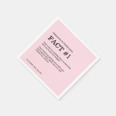 Einfache rosa weiße Hochzeit Serviette (Ecke)