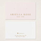 Einfache rosafarbene Schmuckkarte (Vorne & Hinten)