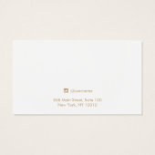 Einfache rosafarbene Schmuckkarte (Rückseite)